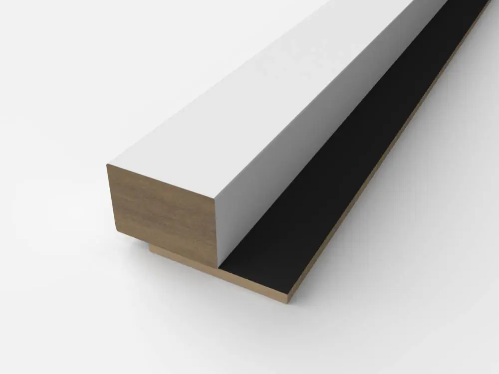 Popularny Zakończenie do lameli z MDF Biały Prestige Decor