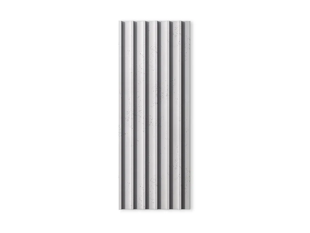 Obniżka ceny Beton architektoniczny 3D Lamel na ścianę Biały PB40-B0