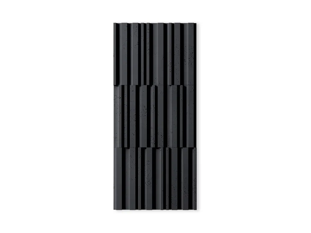 Super okazja Lamel ścienny Beton architektoniczny 3D Antracytowy PB42-B8