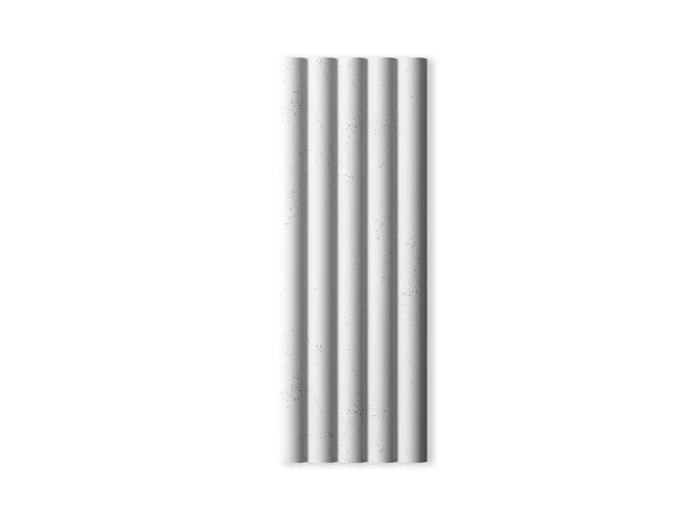 Nowy Beton architektoniczny 3D Lamel na ścianę Biały PB61-B0
