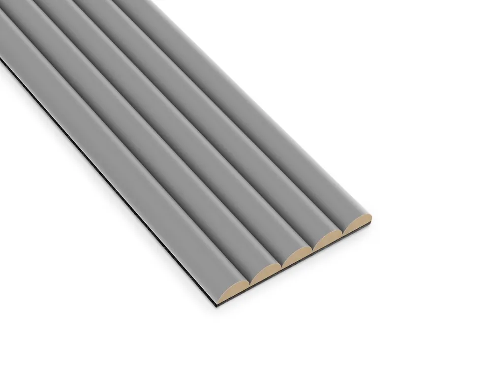 Popularny Panel ryflowany MDF - Szary - LAMEO