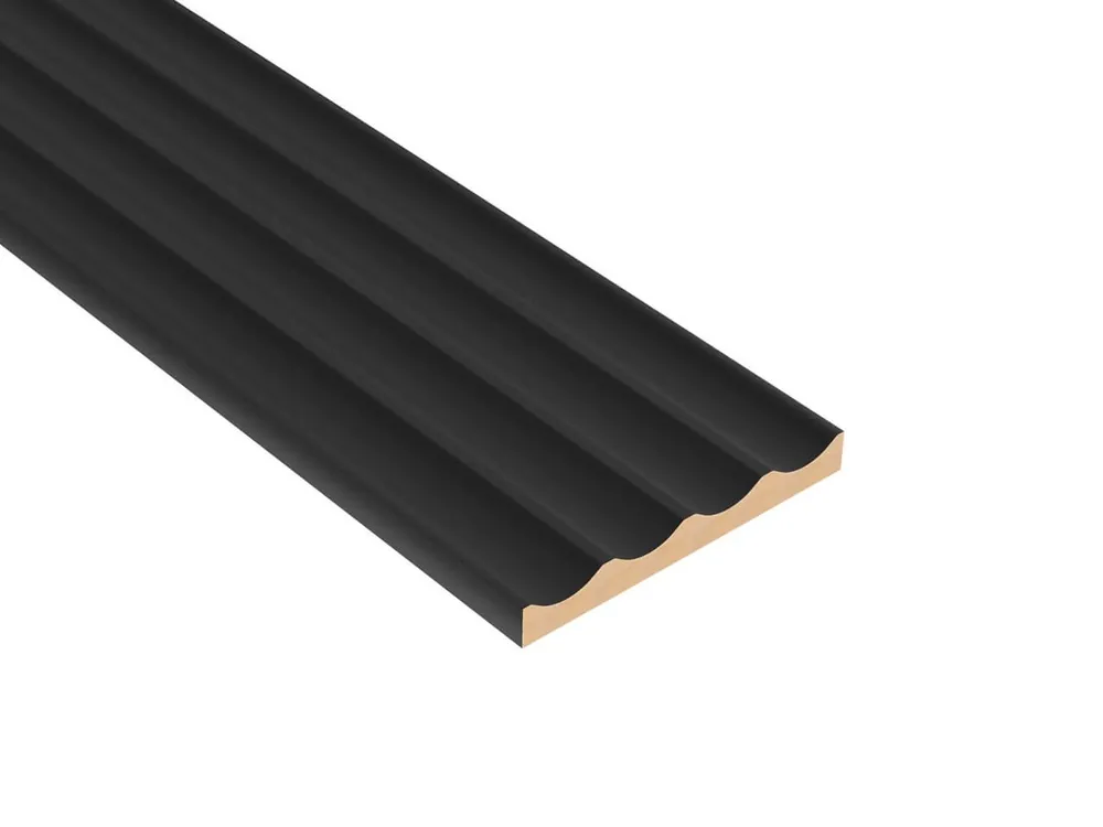 Hit cenowy Panel ryflowany MDF LAGUNA - Czarny - LAMEO