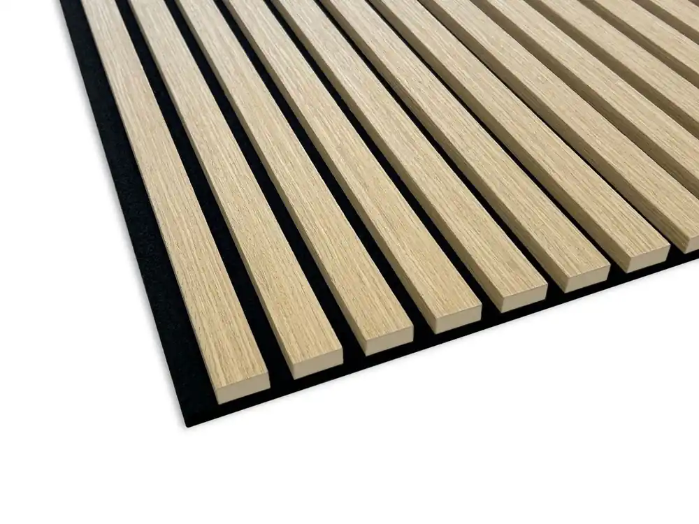 Fornirowany panel akustyczny na czarnym filcu Dąb Jasny Decor System Wall Zamów dziś