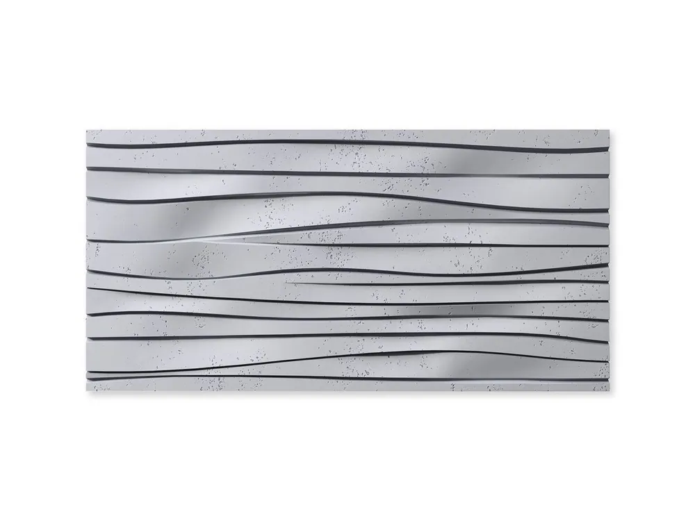 Panel ścienny 3D Beton architektoniczny Fala Jasny Szary PB03-S50 Nie przegap