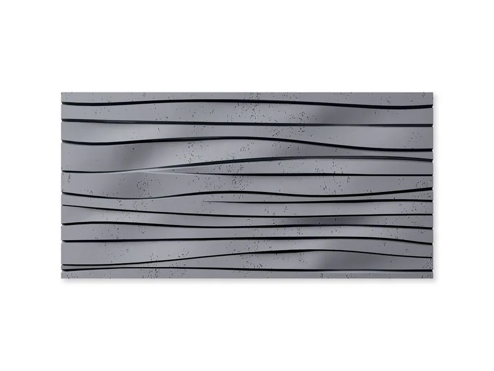 Zamów teraz Panel betonowy 3D Fala Popielaty Szary PB03-S96