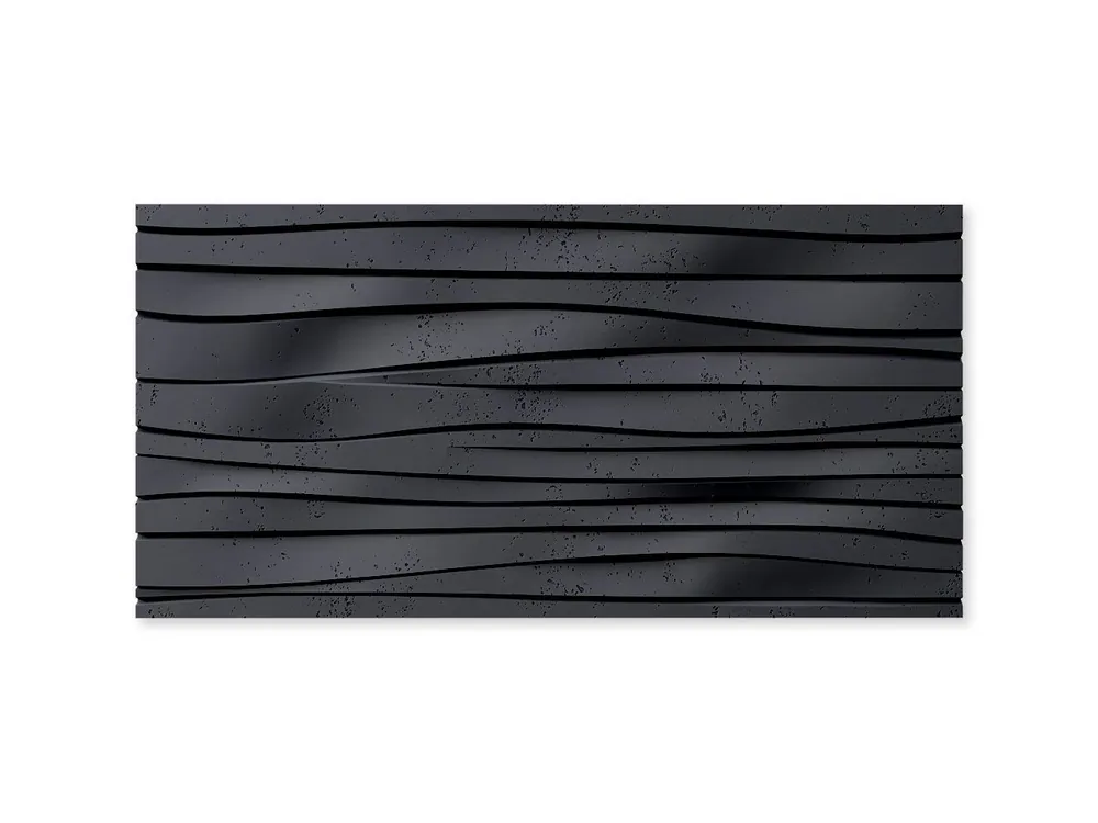 Beton na ścianę Panel 3D Fala Antracytowy PB03-B8 Ograniczona ilość