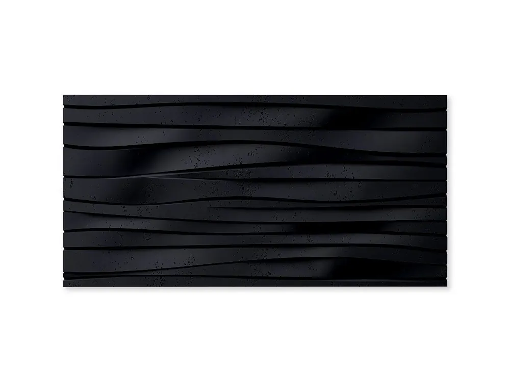 Panel 3D z betonu architektonicznego Fala Czarny PB03-B15 Oferta