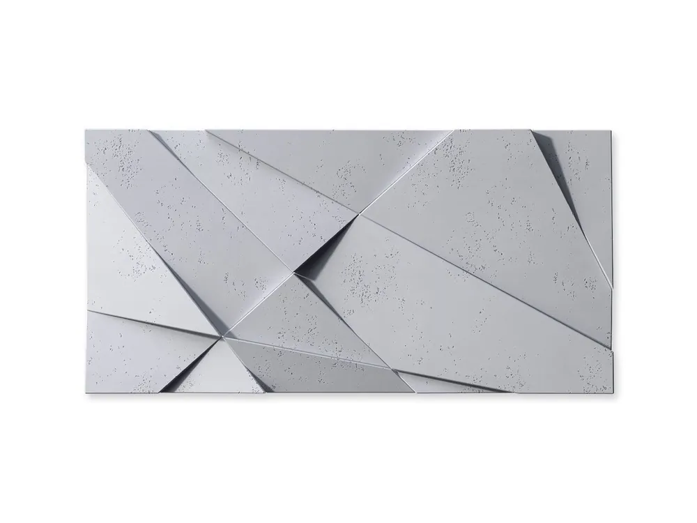 Panel ścienny 3D Beton architektoniczny Kryształ Jasny Szary PB05-S50 Nie przegap