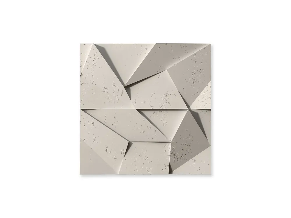 Okazja Beton na ścianę Panel 3D Origami Piaskowy PB06-KS
