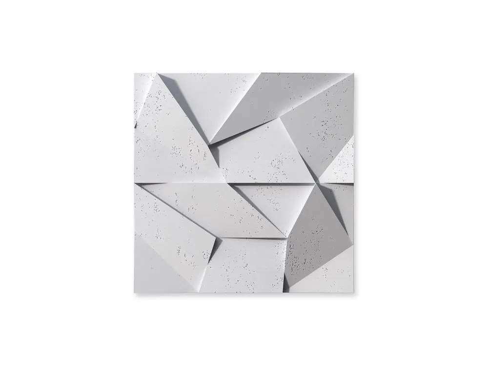 Panel betonowy 3D na ścianę Origami Biały PB06-B0 Szybka wysyłka