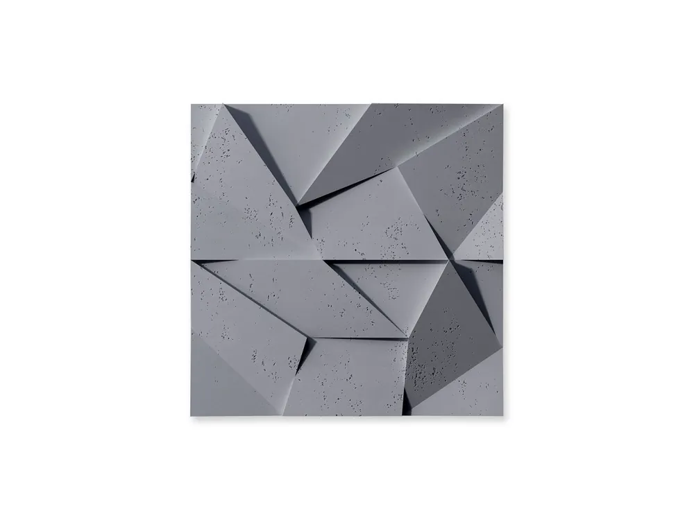 Beton 3D na ścianę Origami Popielaty Szary PB06-S96 Dostępne od ręki