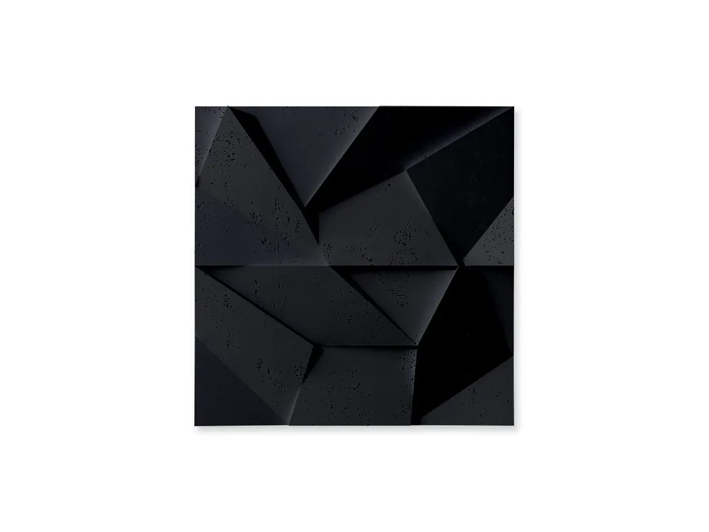 Hit sprzedaży Beton na ścianę Panel 3D Origami Czarny PB06-B15