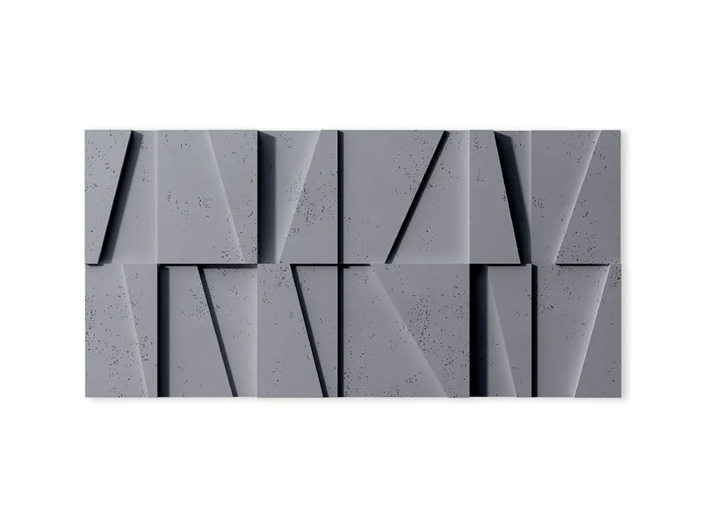 Oferta limitowana Beton na ścianę Panel 3D Mozaika Popielaty Szary PB09-S96