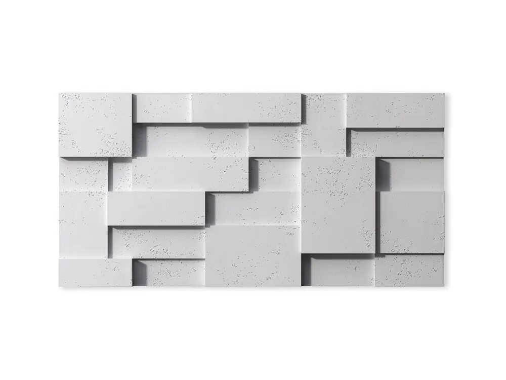 Panel betonowy 3D ścienny Cub Biały PB11-B0 Kup online