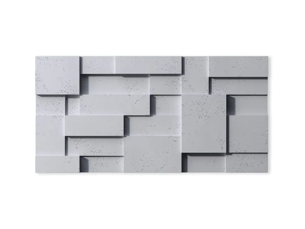 Panel ścienny Beton architektoniczny 3D Cub Jasny Szary PB11-S50 Bestseller