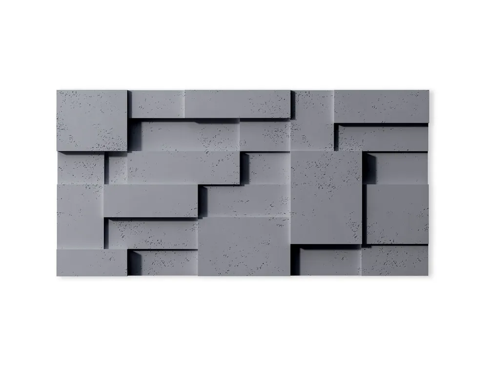 Beton na ścianę Panel 3D Cub Popielaty Szary PB11-S96 Tylko do końca tygodnia