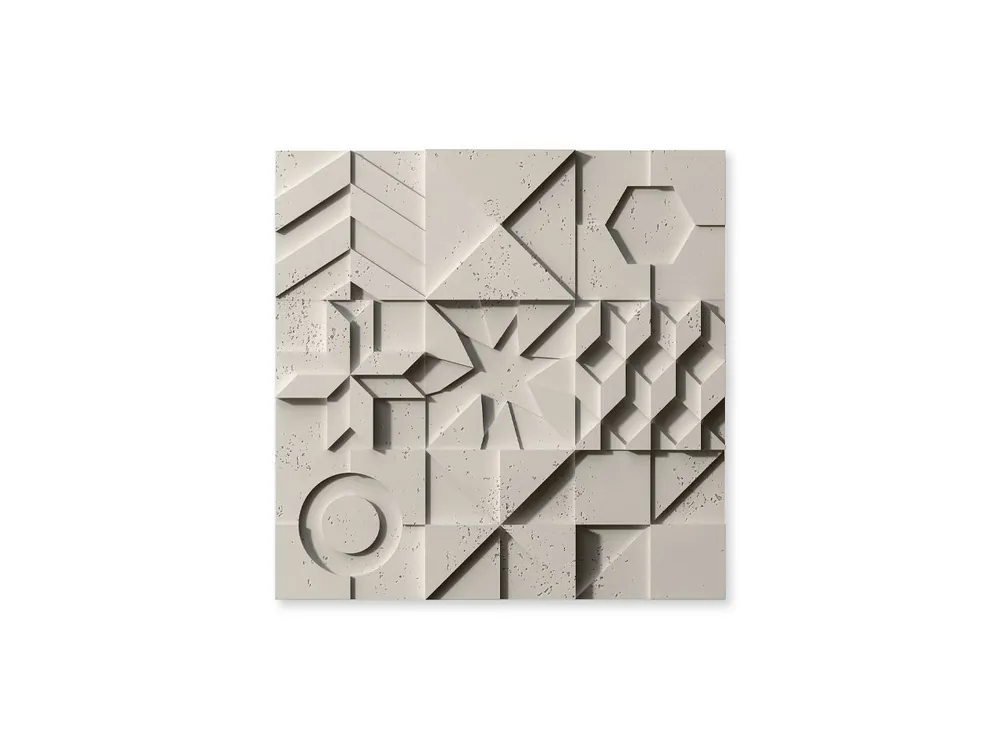 Bezpieczne zakupy Beton architektoniczny na ścianę 3D Ikon Piaskowy PB12-KS
