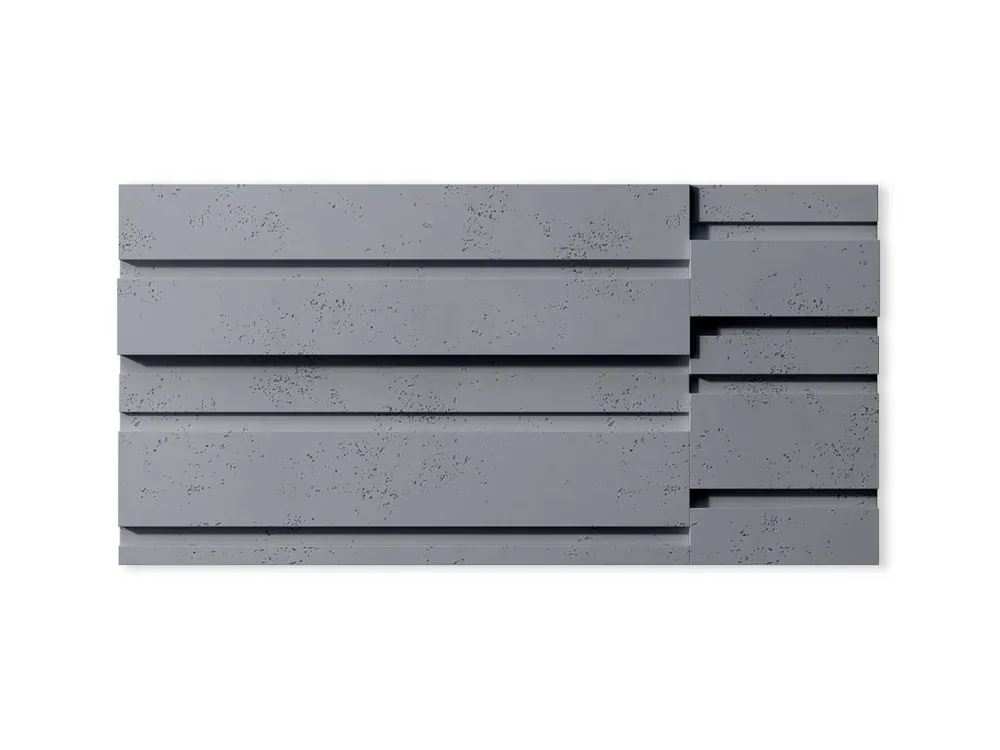 Panel ścienny 3D Beton architektoniczny Kod Popielaty Szary PB13-S96 Rabat