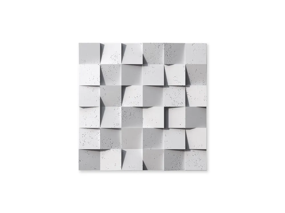 Wyprzedaż Beton architektoniczny Panel 3D Coco Biały PB15-B0