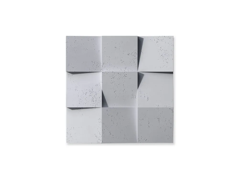 Ekspresowa dostawa Panel ścienny Beton architektoniczny 3D Coco 2 Jasny Szary PB16-S50