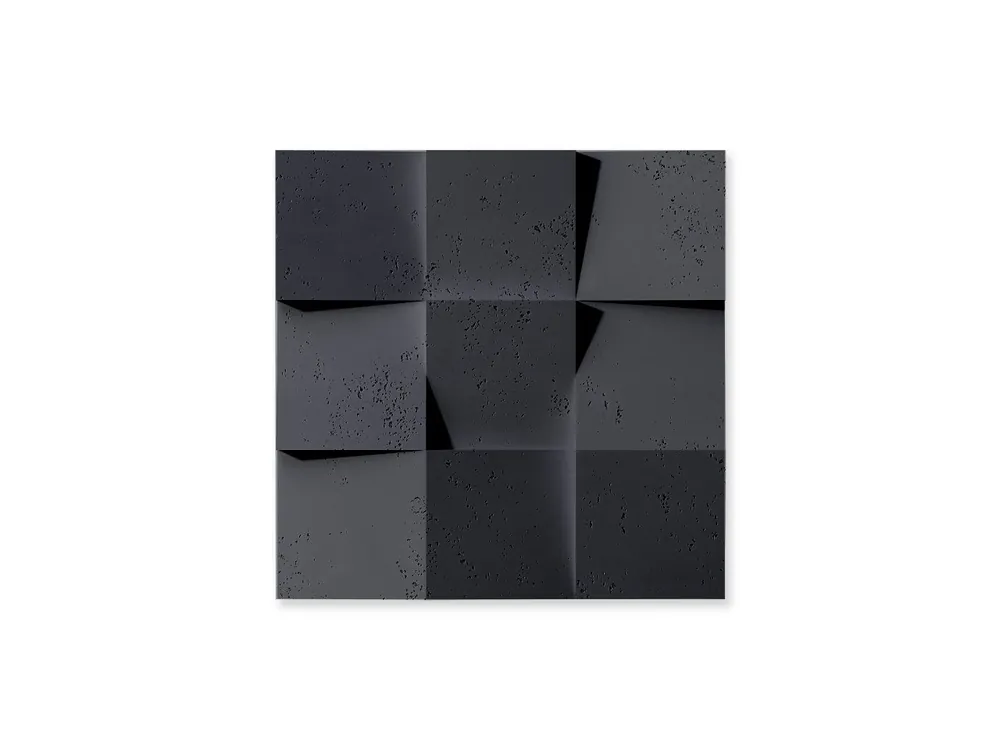 Łatwy zwrot Beton architektoniczny na ścianę 3D Coco 2 Antracytowy PB16-B8
