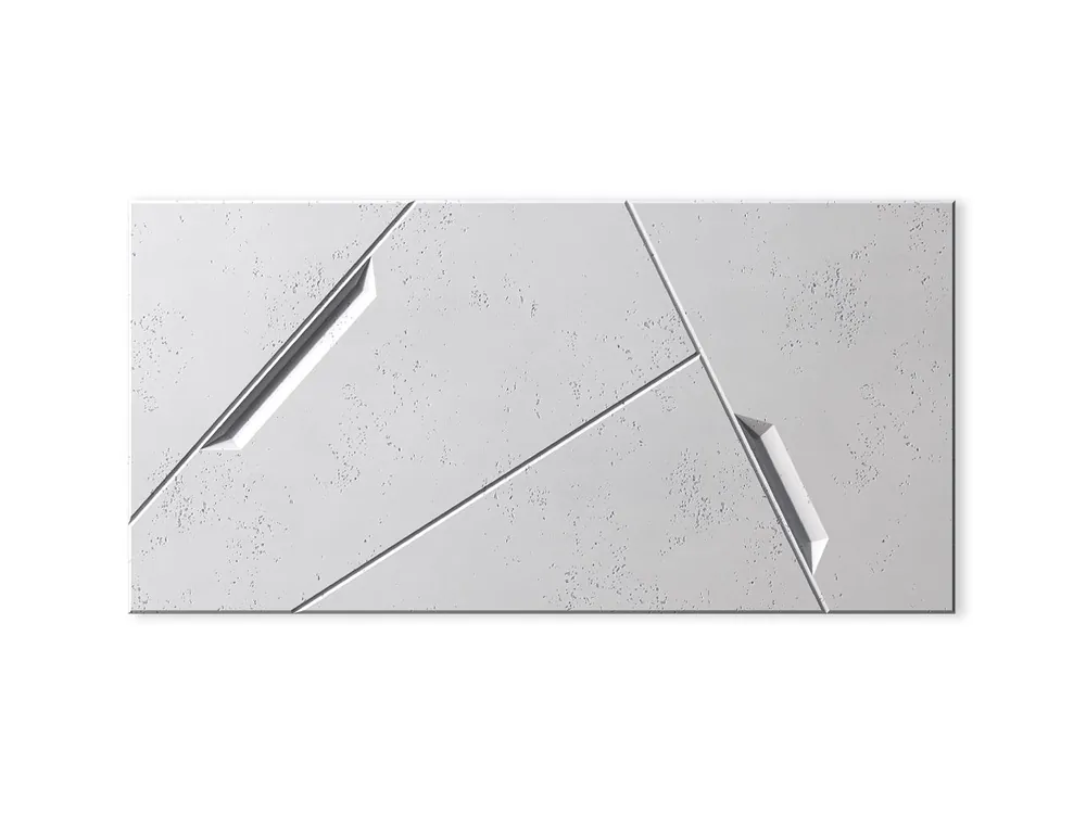 Beton architektoniczny 3D na ścianę Space Biały PB18-B0 Szybka dostawa