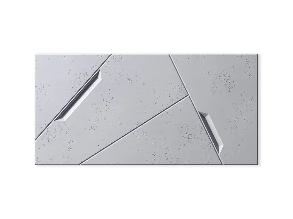 Panel 3D z betonu architektonicznego Space Jasny Szary PB18-S50 Tani
