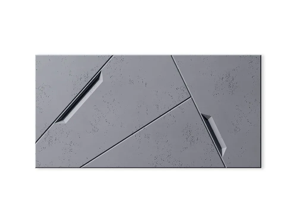 Rabat Beton architektoniczny Panel 3D Space Popielaty Szary PB18-S96