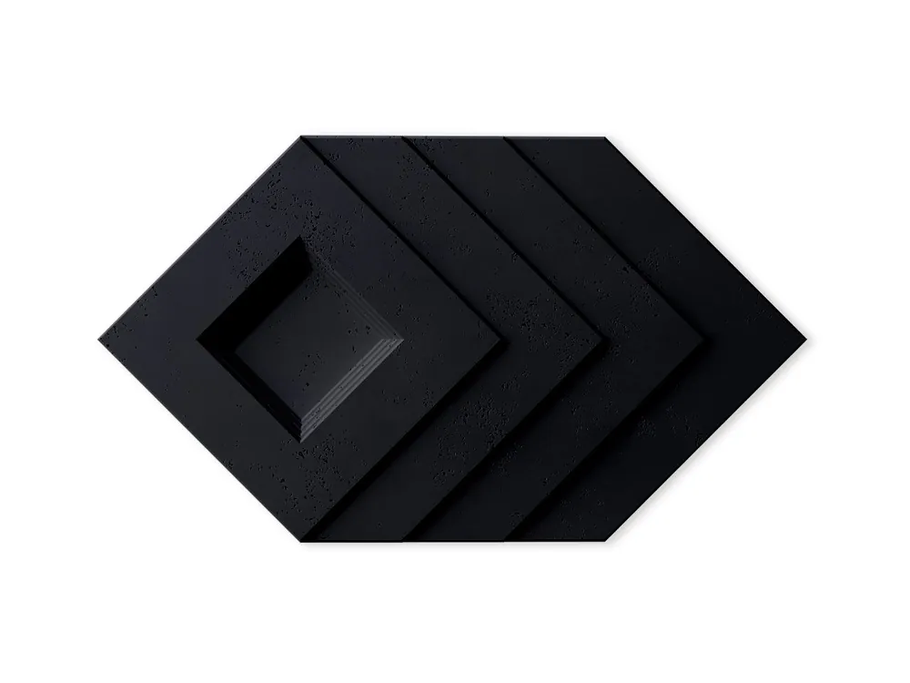 Beton architektoniczny 3D Slab Czarny PB21-B15 Szybka dostawa