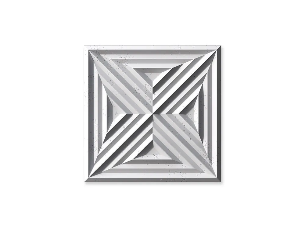 Beton architektoniczny 3D na ścianę Slab 2 Biały PB22-B0 Nowy