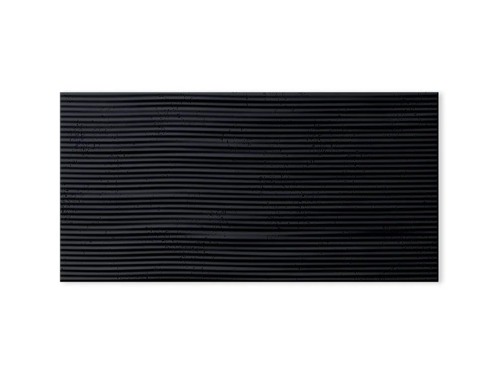 Łatwy zwrot Beton architektoniczny Panel 3D Fala 2 Czarny PB23-B15