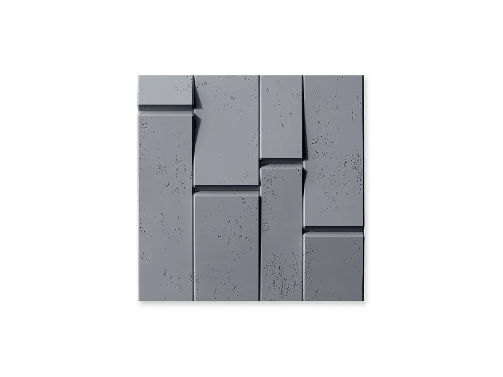 Beton na ścianę Panel 3D Tekt Popielaty Szary PB25-S96 Okazja