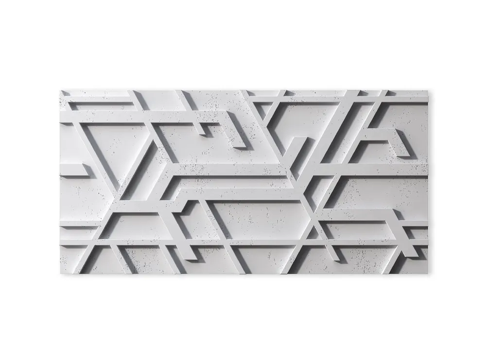 Panel ścienny 3D Beton architektoniczny Kor Biały PB27-B0 Tylko do końca tygodnia