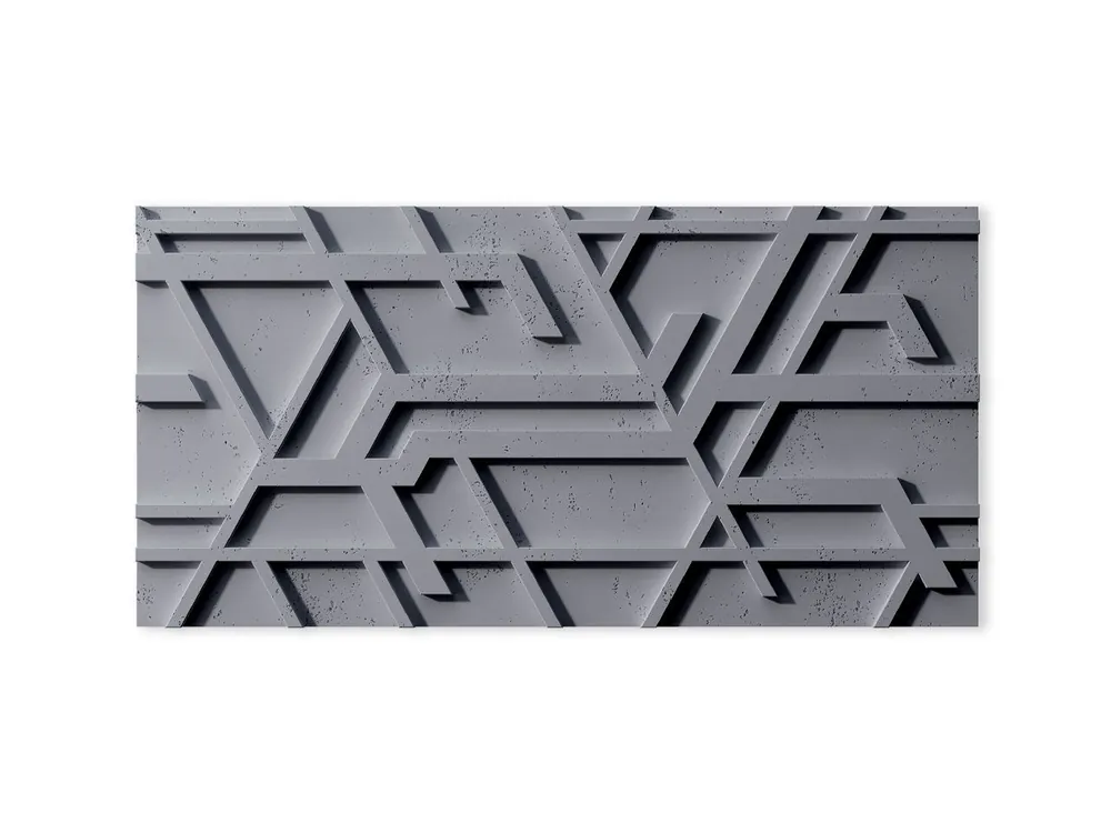 Hit sprzedaży Beton architektoniczny Panel 3D Kor Popielaty Szary PB27-S96