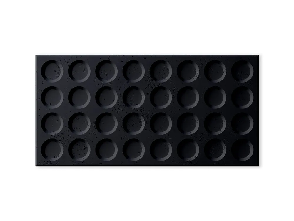 Beton architektoniczny na ścianę 3D Grid Czarny PB28-B15 Promocja
