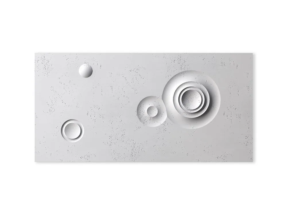 Najlepsza cena Panel betonowy 3D ścienny Sfera Biały PB32-B0