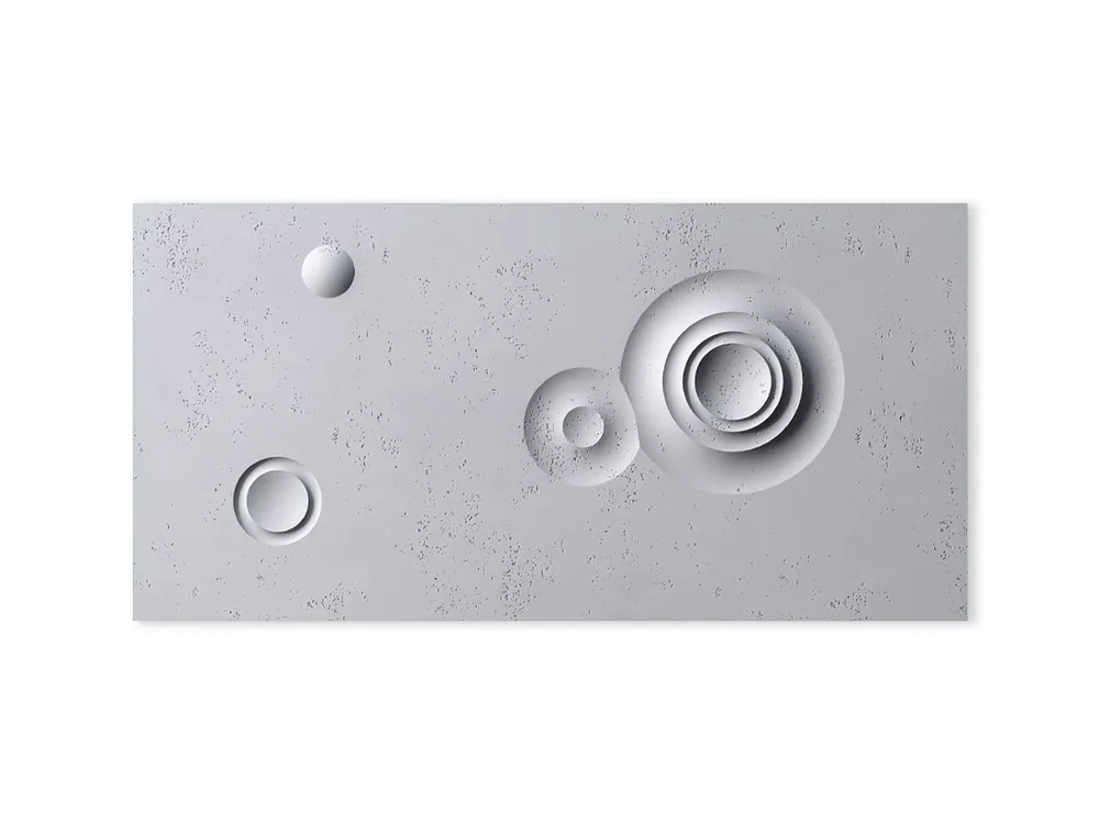 Najlepsza cena Beton architektoniczny Panel 3D Sfera Jasny Szary PB32-S50