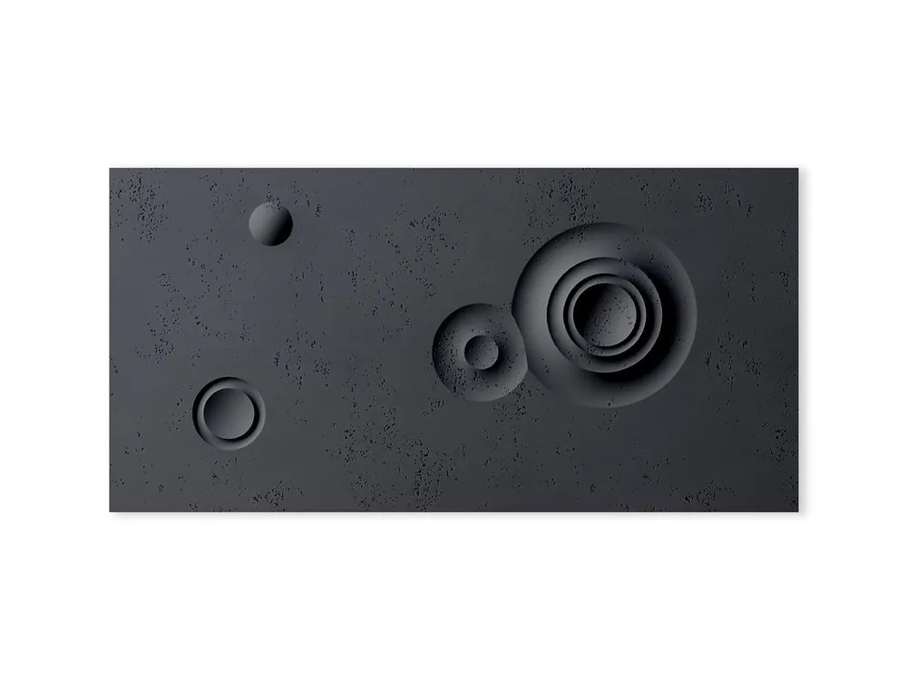 Zniżka Beton na ścianę Panel 3D Sfera Antracytowy PB32-B8