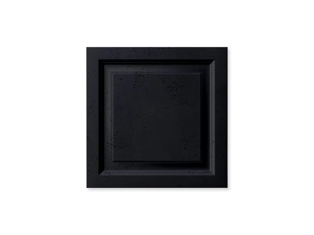 Bestseller Panel ścienny 3D Beton architektoniczny Rama Czarny PB33B-B15