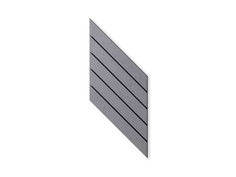 Panel 3D z betonu architektonicznego Jodełka Popielaty Szary PB43-S96 Nowy