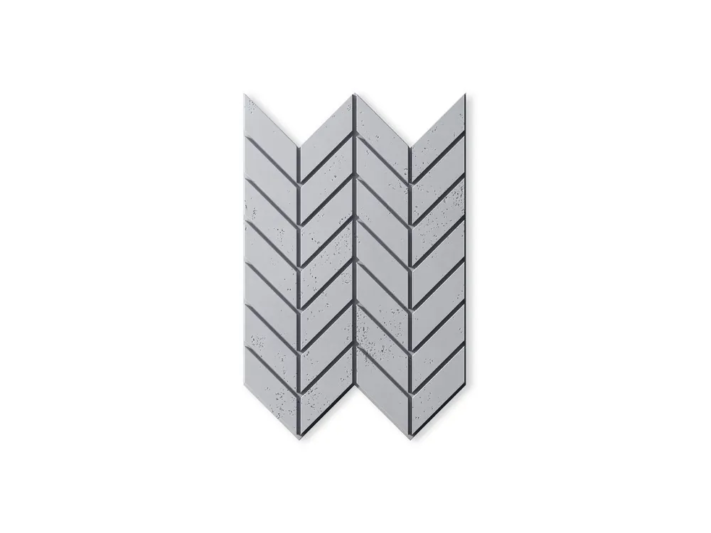 Panel 3D betonowy na ścianę Jodełka Jasny Szary PB46-S50 Szybka dostawa
