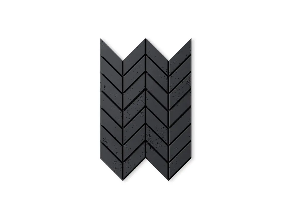 Wybór klientów Panel ścienny Beton architektoniczny 3D Jodełka Antracytowy PB46-B8