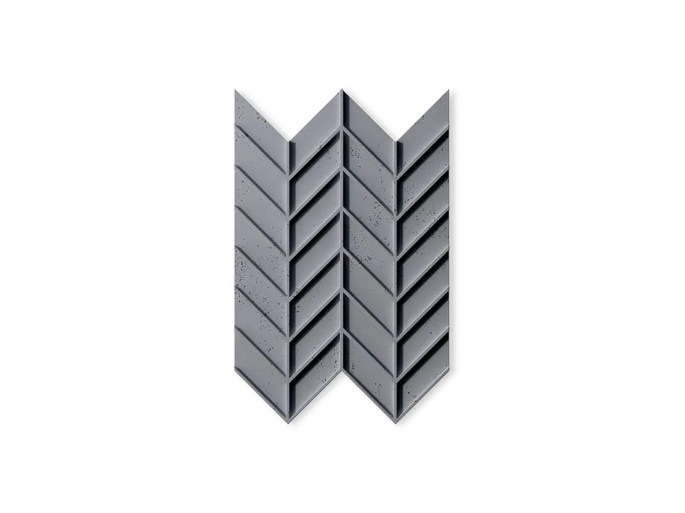Beton architektoniczny Panel 3D Jodełka Popielaty Szary PB47-S96 Oferta czasowa