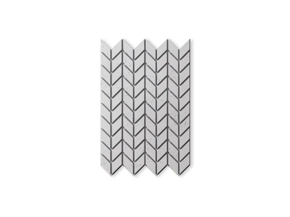 Panel betonowy 3D ścienny Jodełka Biały PB48-B0 Hit cenowy