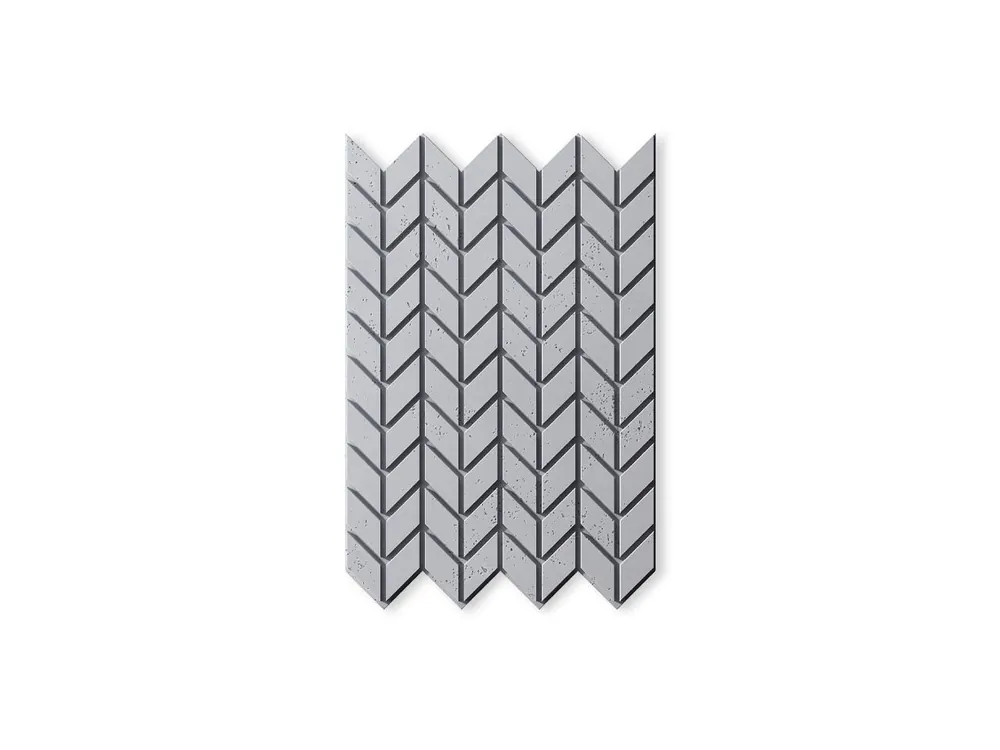 Zniżka Beton architektoniczny Panel 3D Jodełka Jasny Szary PB48-S50