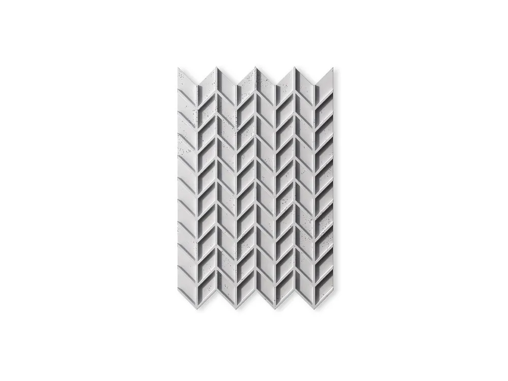 Oferta limitowana Beton architektoniczny 3D Jodełka Biały PB49-B0