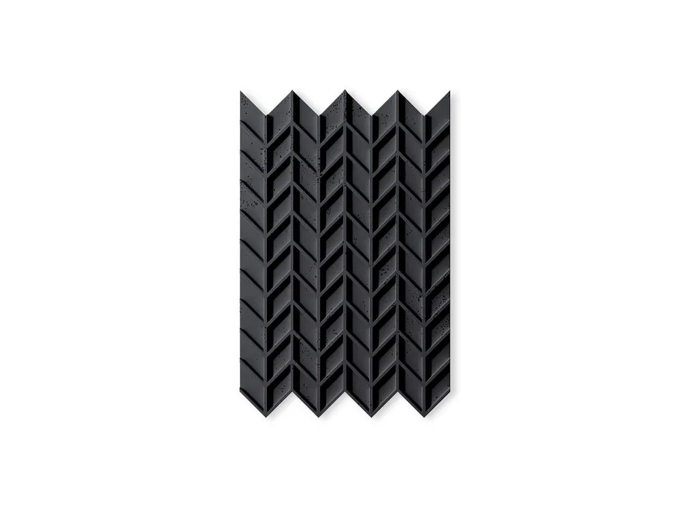Beton architektoniczny na ścianę 3D Jodełka Antracytowy PB49-B8 Taniej