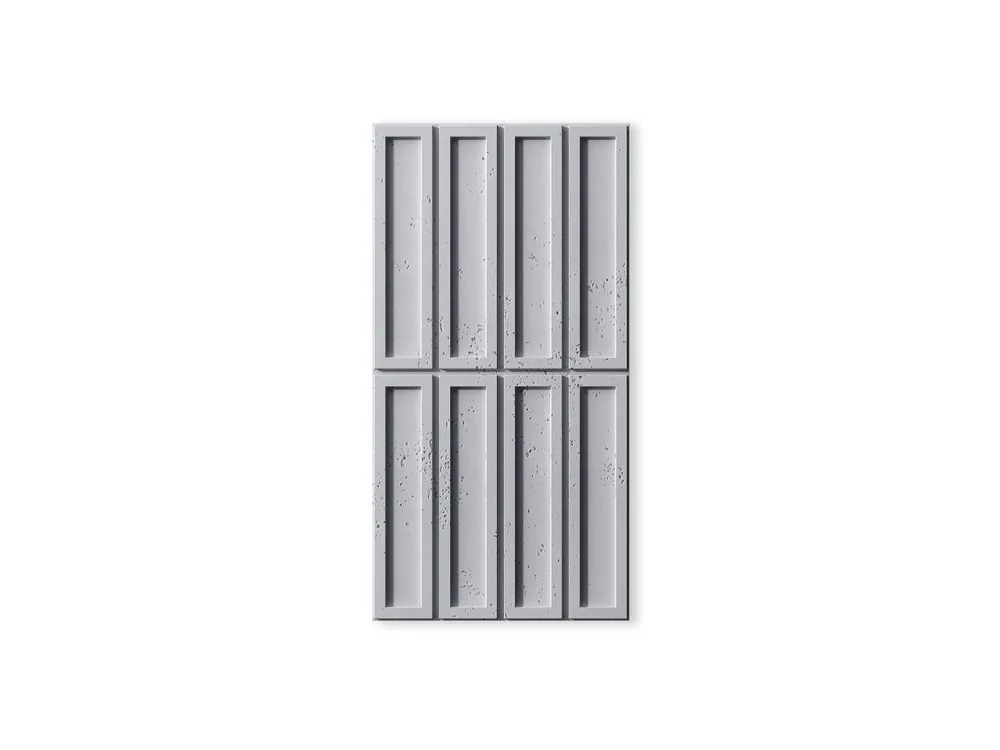 Zamów dziś Beton architektoniczny Panel 3D Cegiełka Jasny Szary PB51-S50