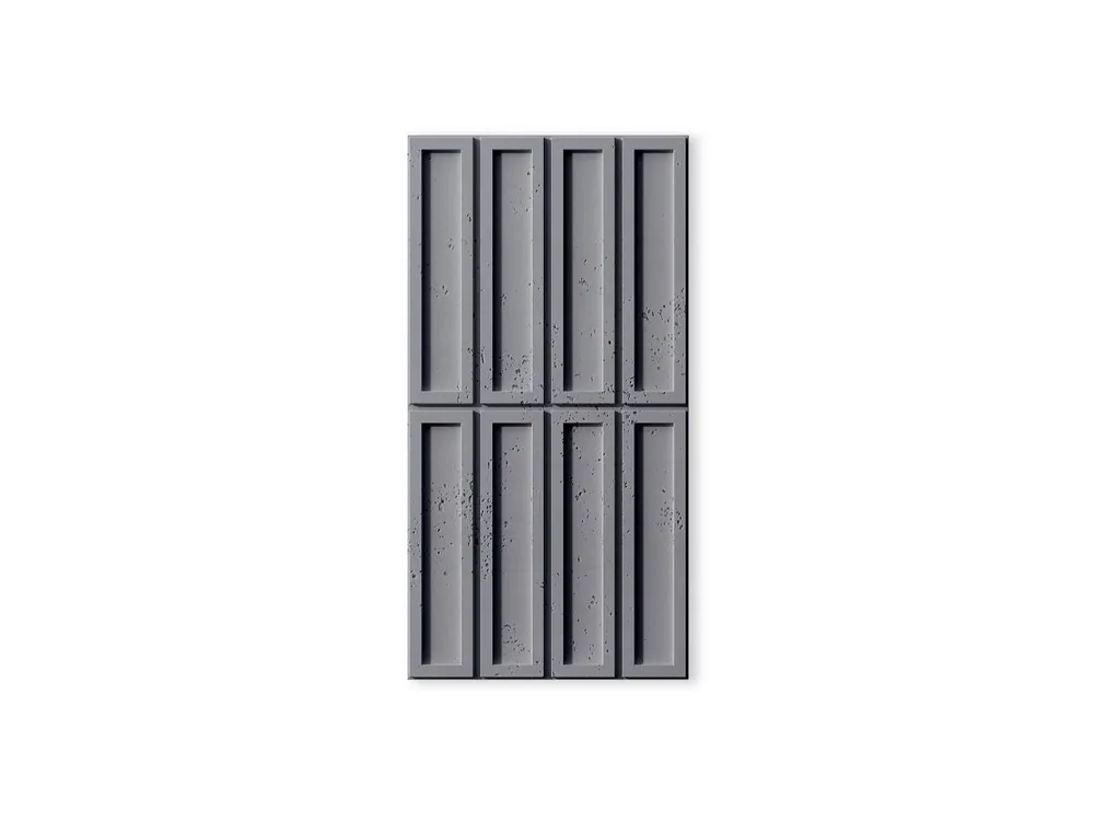 Szybka dostawa Panel ścienny Beton architektoniczny 3D Cegiełka Popielaty Szary PB51-S96