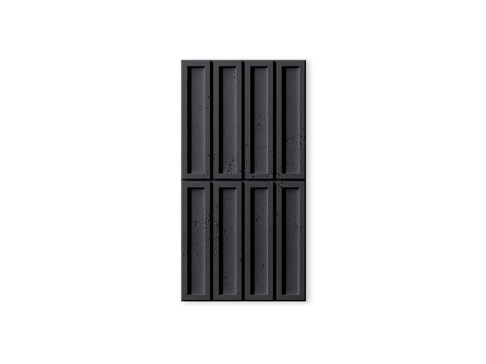Beton na ścianę Panel 3D Cegiełka Antracytowy PB51-B8 Nie przegap